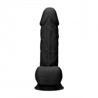 SILICONE DILDO WITH BALLS - 9 / 21,6 CM