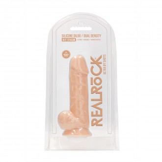 SILICONE DILDO WITH BALLS - 9 / 21,6 CM