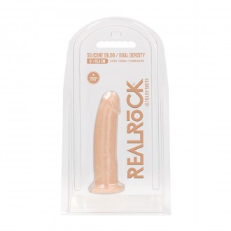 SILICONE DILDO WITHOUT BALLS - 6 / 15 CM