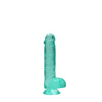 REALISTIC DILDO WITH BALLS - 6 / 15 CM