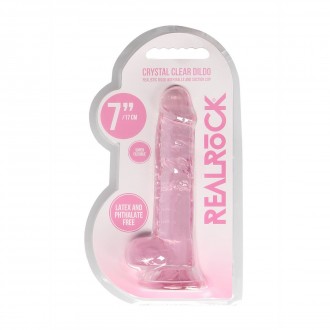 REALISTIC DILDO WITH BALLS - 7 / 18 CM