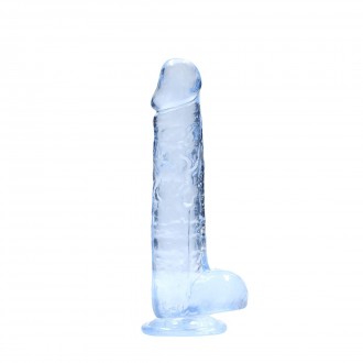 REALISTIC DILDO WITH BALLS - 8 / 21 CM