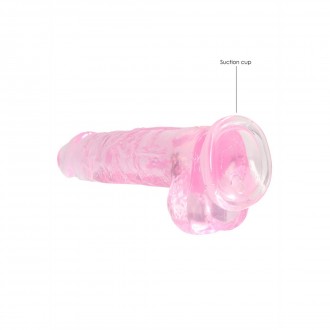 REALISTIC DILDO WITH BALLS - 8 / 21 CM