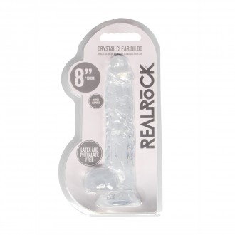 REALISTIC DILDO WITH BALLS - 8 / 21 CM