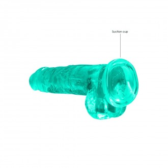 REALISTIC DILDO WITH BALLS - 8 / 21 CM