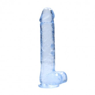 REALISTIC DILDO WITH BALLS - 9 / 22 CM