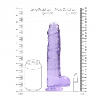 REALISTIC DILDO WITH BALLS - 9 / 23 CM