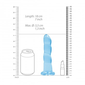 NON-REALISTIC DILDO WITH SUCTION CUP - 7 / 17 CM