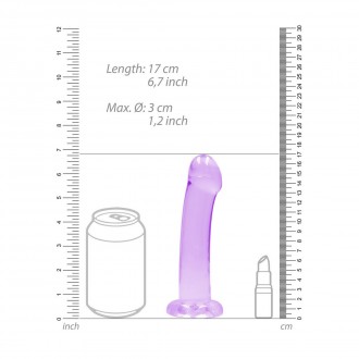 NON-REALISTIC DILDO WITH SUCTION CUP - 7 / 17 CM