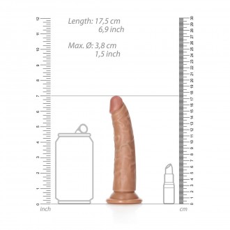 SLIM REALISTIC DILDO WITH SUCTION CUP - 6 / 15,5 CM