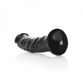 CURVED REALISTIC DILDO WITH SUCTION CUP - 6 / 15,5 CM