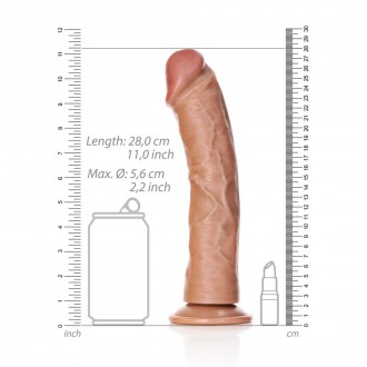 CURVED REALISTIC DILDO WITH SUCTION CUP - 10 / 25,5 CM