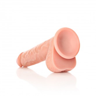 STRAIGHT REALISTIC DILDO WITH BALLS AND SUCTION CUP - 10 / 25,5 CM