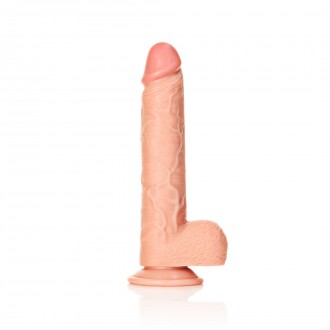 STRAIGHT REALISTIC DILDO WITH BALLS AND SUCTION CUP - 11 / 28 CM