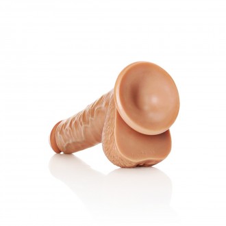 STRAIGHT REALISTIC DILDO WITH BALLS AND SUCTION CUP - 11 / 28 CM