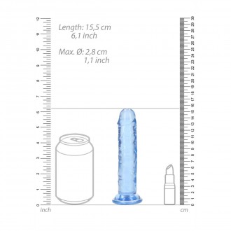 STRAIGHT REALISTIC DILDO WITH SUCTION CUP - 6' / 14,5