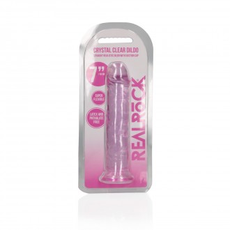 STRAIGHT REALISTIC DILDO WITH SUCTION CUP - 7' / 18