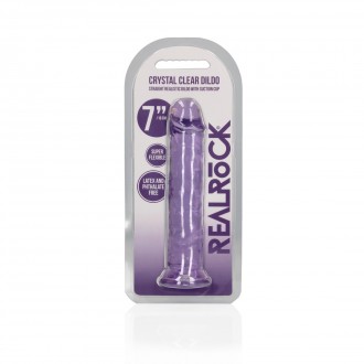 STRAIGHT REALISTIC DILDO WITH SUCTION CUP - 7' / 18