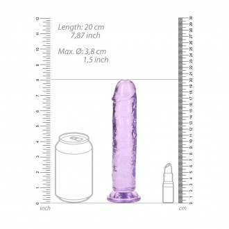 STRAIGHT REALISTIC DILDO WITH SUCTION CUP - 7' / 18