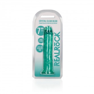 STRAIGHT REALISTIC DILDO WITH SUCTION CUP - 7' / 18