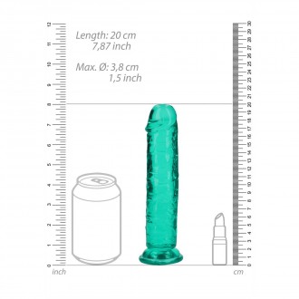 STRAIGHT REALISTIC DILDO WITH SUCTION CUP - 7' / 18