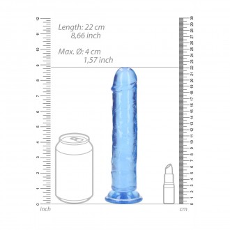 STRAIGHT REALISTIC DILDO WITH SUCTION CUP - 8' / 20