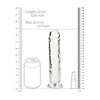 STRAIGHT REALISTIC DILDO WITH SUCTION CUP - 8' / 20