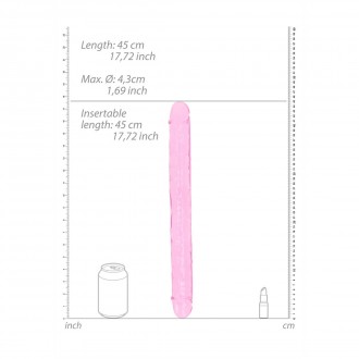 REALISTIC DOUBLE DONG - 18\'\' / 45 CM