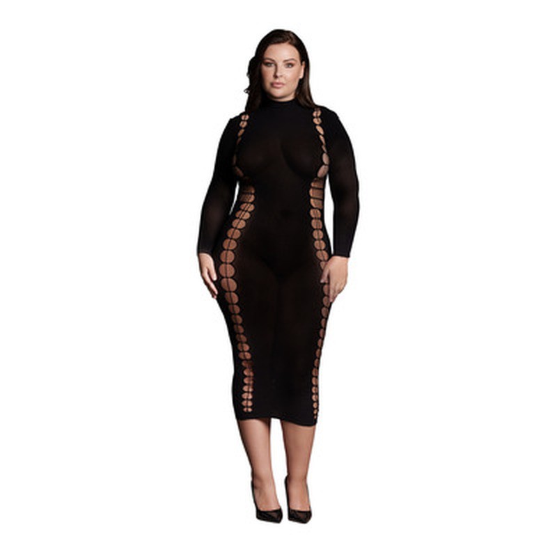 CARME XI - DRESS WITH TURTLENECK - PLUS SIZE