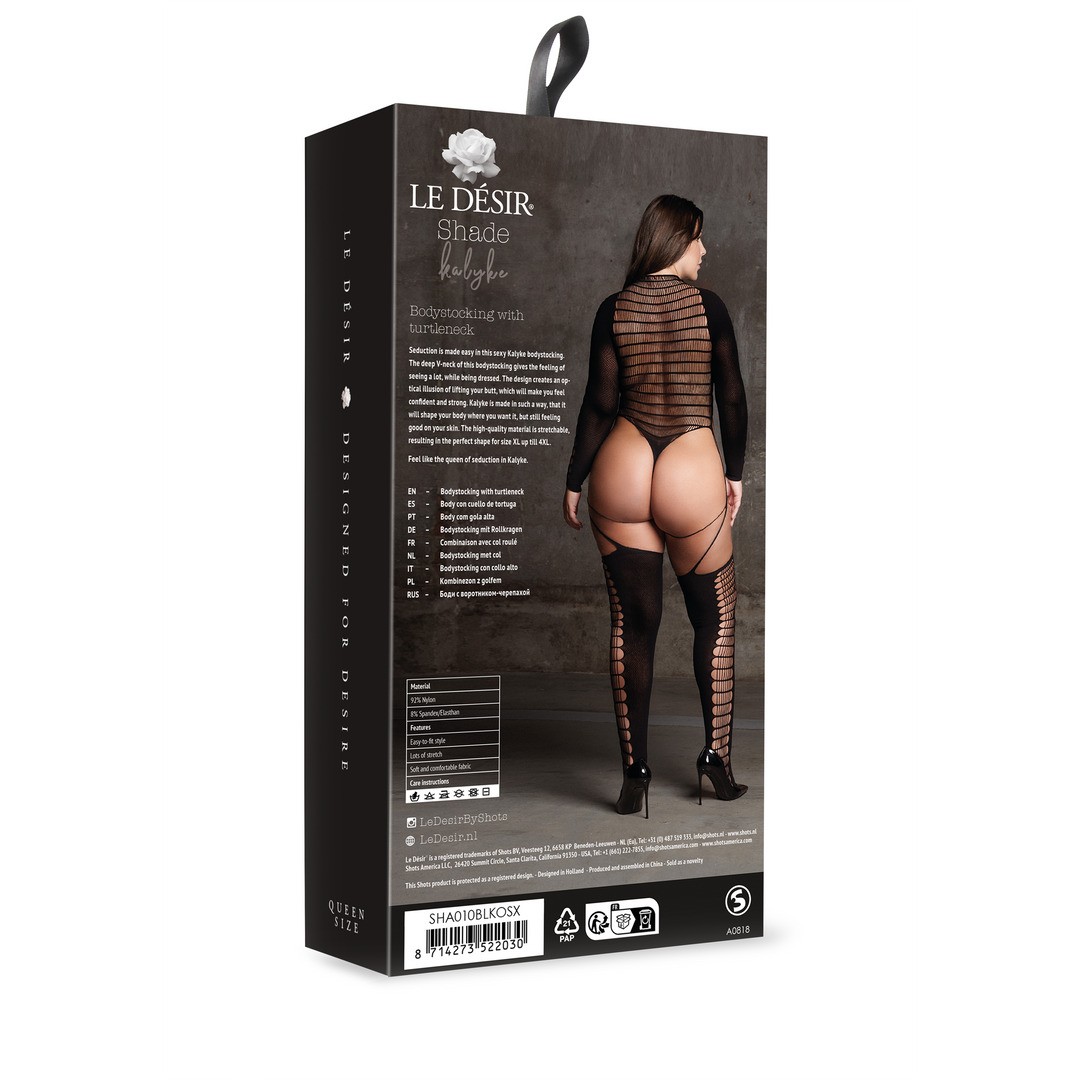 KALYKE XXIII - BODYSTOCKING WITH TURTLENECK - PLUS SIZE