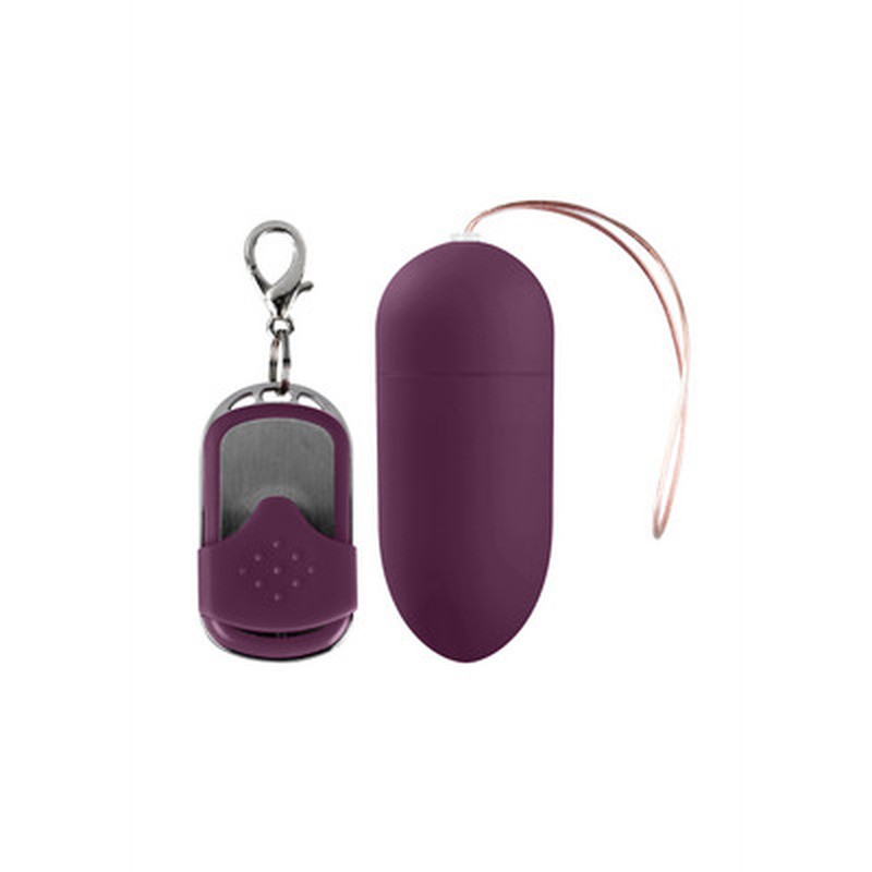 VIBRATING EGG WITH 10 SPEEDS AND REMOTE CONTROL - L - PURPLE