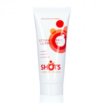 SHOTS LUBES & LIQUIDS STRAWBERRY LUBRICANT 3 FL OZ 100 ML