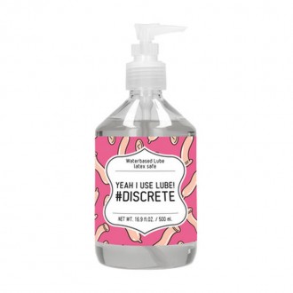 YEAH I USE LUBE #DISCRETE - WATERBASED LUBRICANT - 17 FL OZ / 500 ML