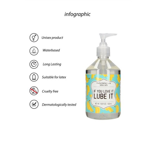 IF YOU LOVE IT. LUBE IT - MASTURBATION LUBRICANT - 17 FL OZ / 500 ML