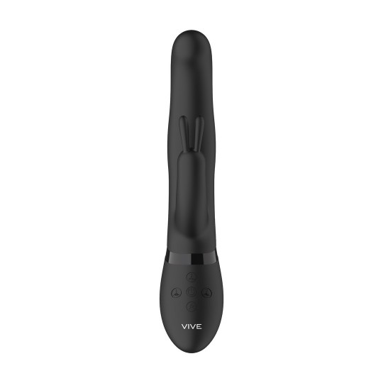 IZARA - ROTATING BEADS RABBIT VIBRATOR - BLACK