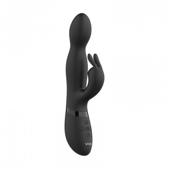 NIVA - ROTATING RABBIT VIBRATOR - BLACK