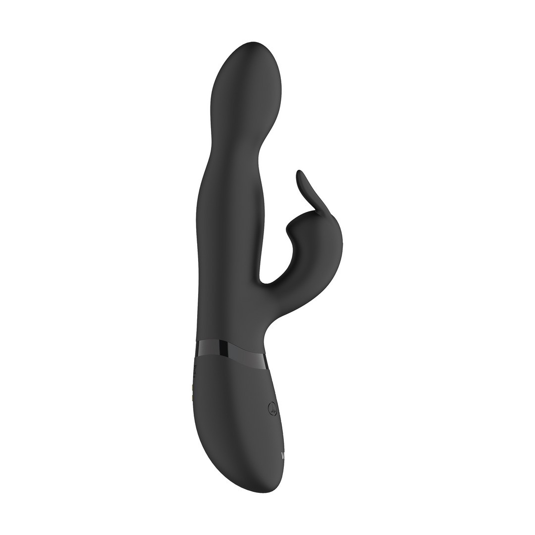 NIVA - ROTATING RABBIT VIBRATOR - BLACK