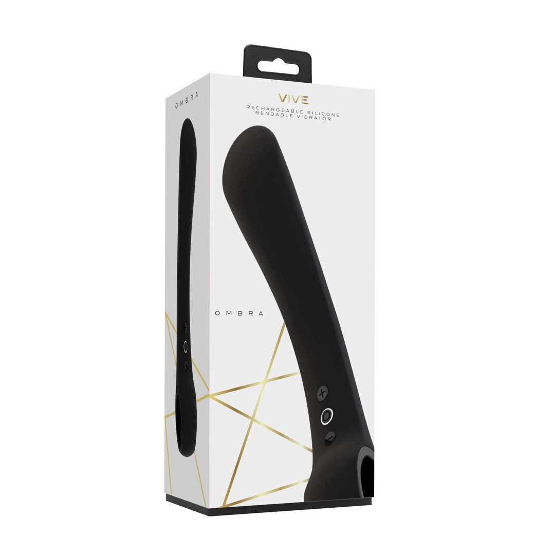 OMBRA - BENDABLE VIBRATOR - BLACK