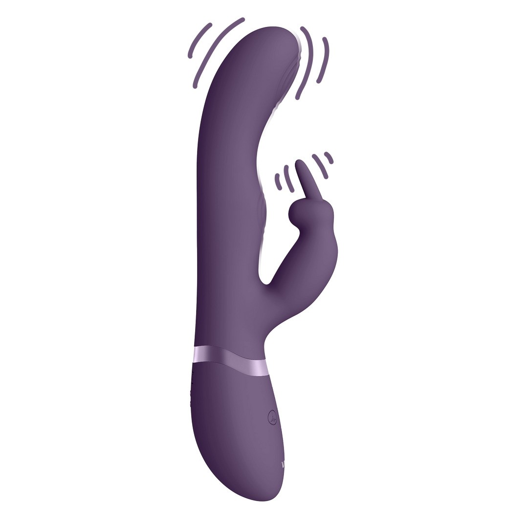 MAY - DUAL PULSE-WAVE  VIBRATING C-SPOT  G-SPOT RABBIT - PURPLE