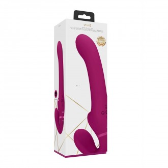 AI - DUAL VIBRATING  AIR WAVE TICKLER STRAPLESS STRAPON