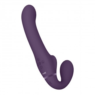 AI - DUAL VIBRATING  AIR WAVE TICKLER STRAPLESS STRAPON