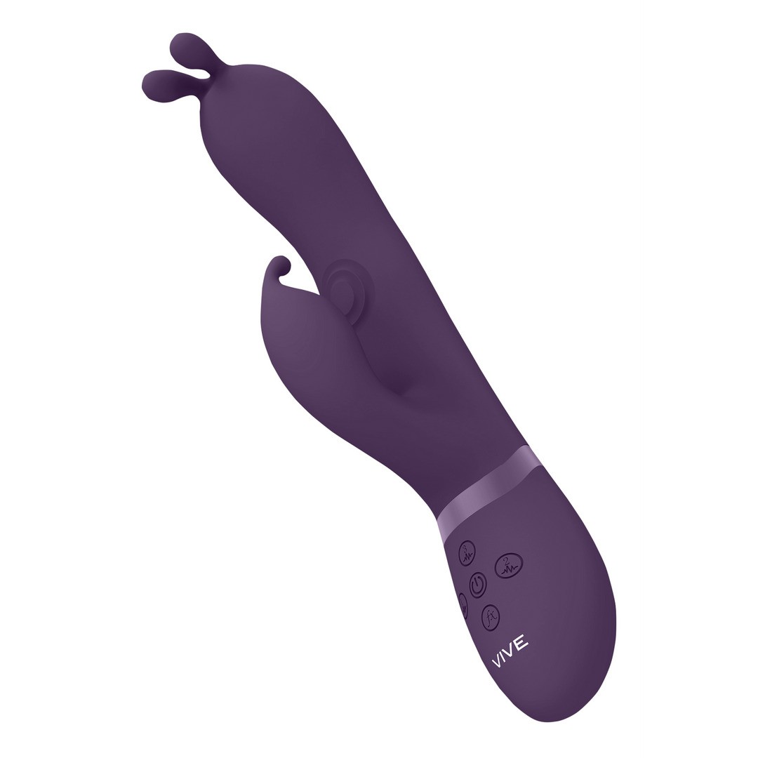 GADA - VIBRATING BUNNY EAR G-SPOT RABBIT WITH PULSE WAVE SHAFT