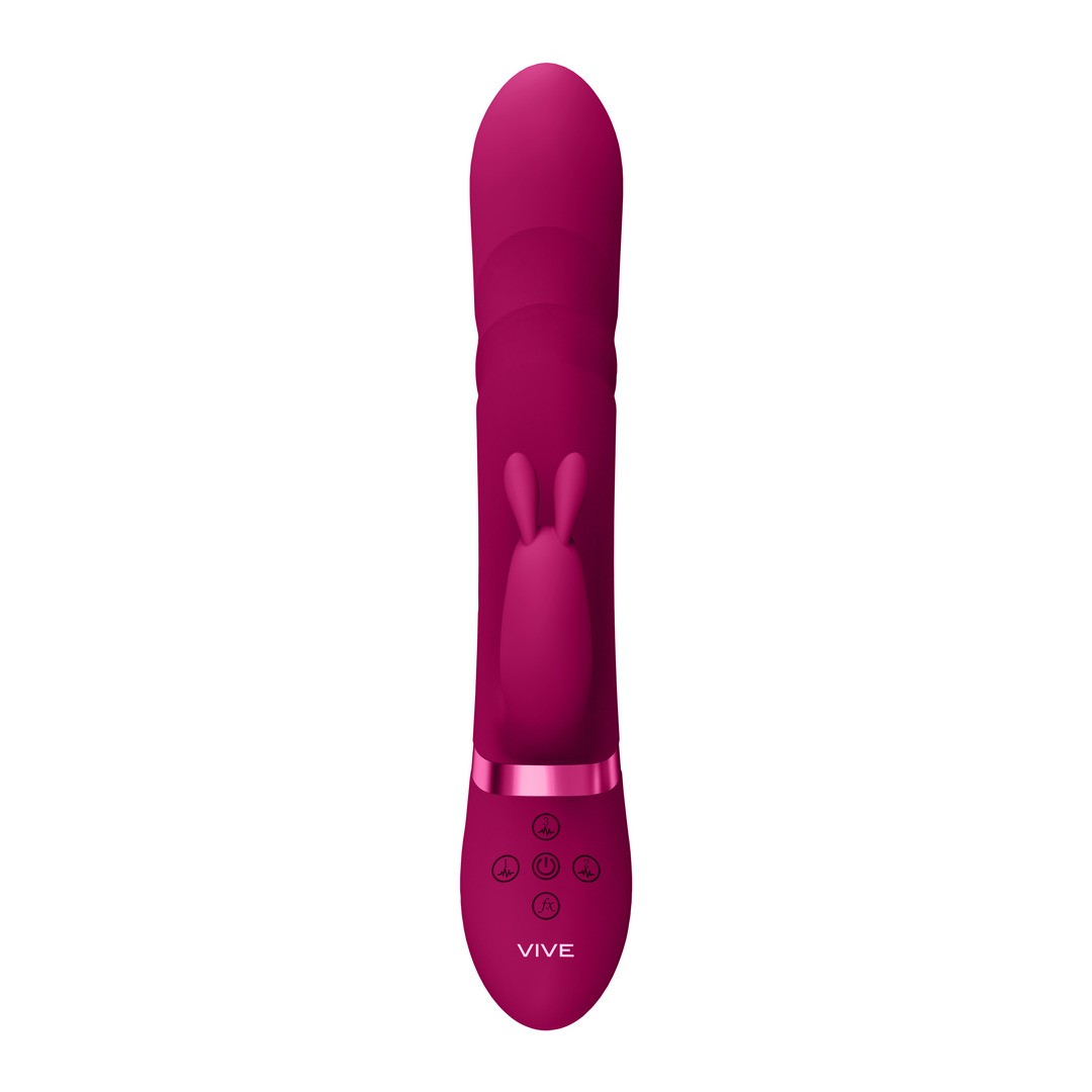 NARI - VIBRATING AND ROTATING BEADS, G-SPOT RABBIT - PINK