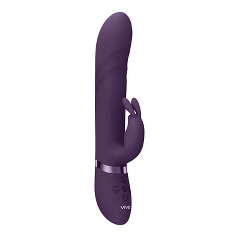 NARI - VIBRATING AND ROTATING BEADS, G-SPOT RABBIT - PURPLE