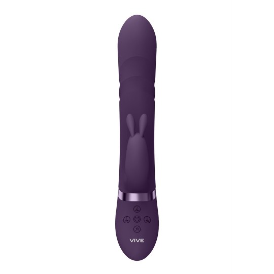 NARI - VIBRATING AND ROTATING BEADS, G-SPOT RABBIT - PURPLE