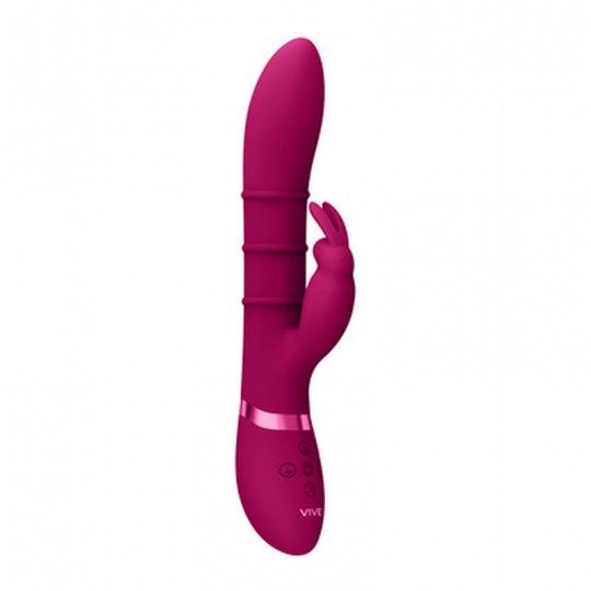 SORA - UP  DOWN STIMULATING RINGS, VIBRATING G-SPOT RABBIT - PINK