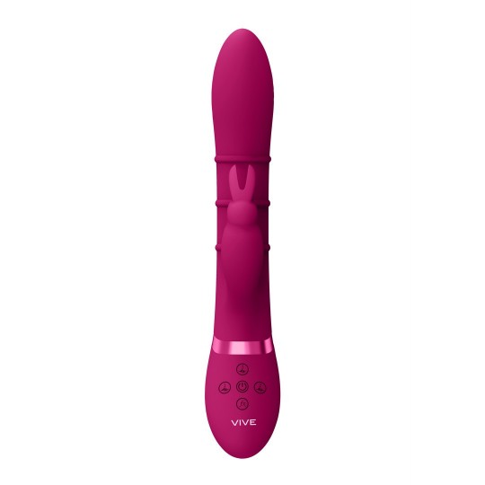 SORA - UP  DOWN STIMULATING RINGS, VIBRATING G-SPOT RABBIT - PINK