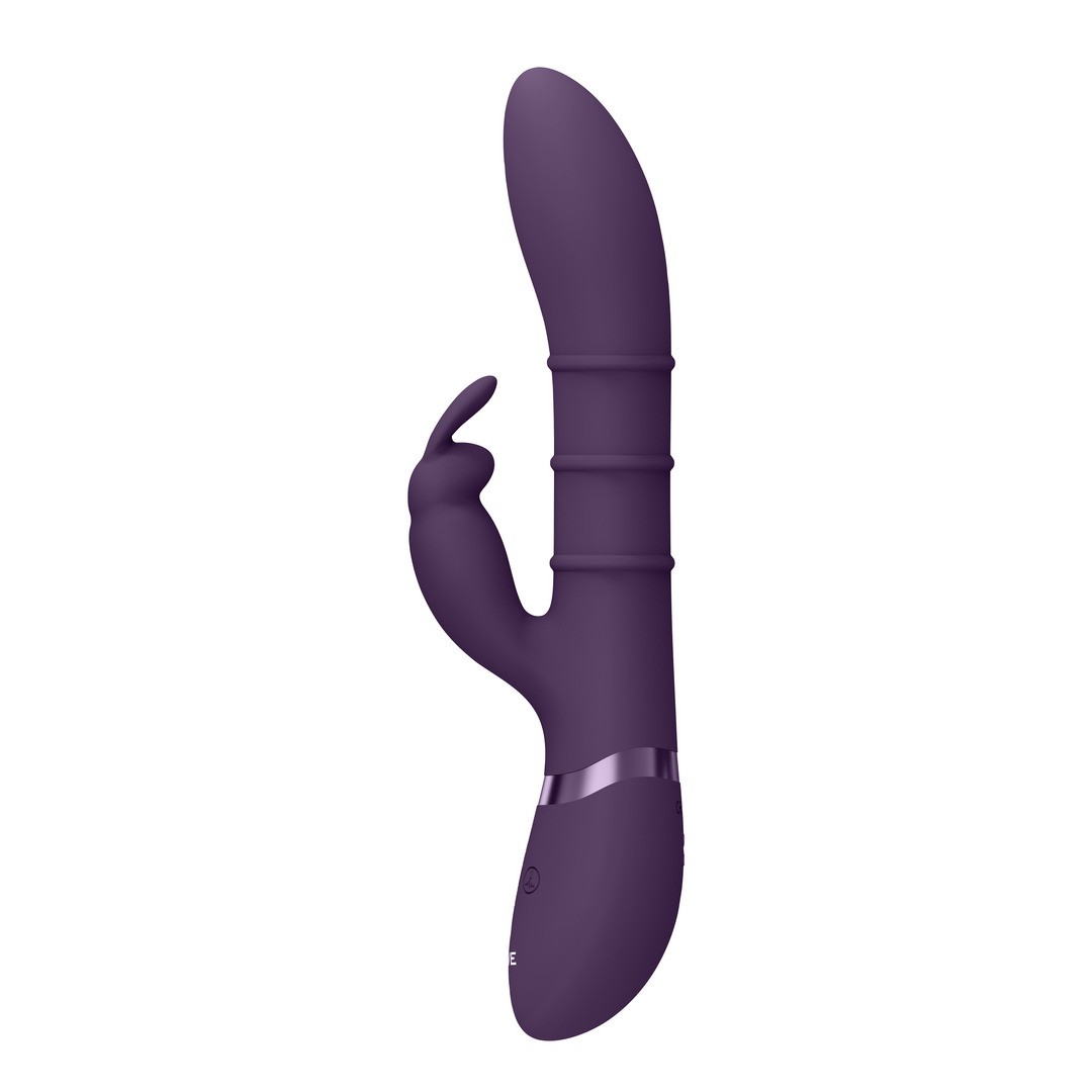 SORA - UP  DOWN STIMULATING RINGS, VIBRATING G-SPOT RABBIT - PURPLE