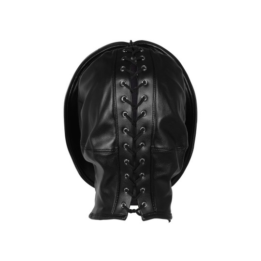 ZIP-UP BONDAGE MASK - BLACK