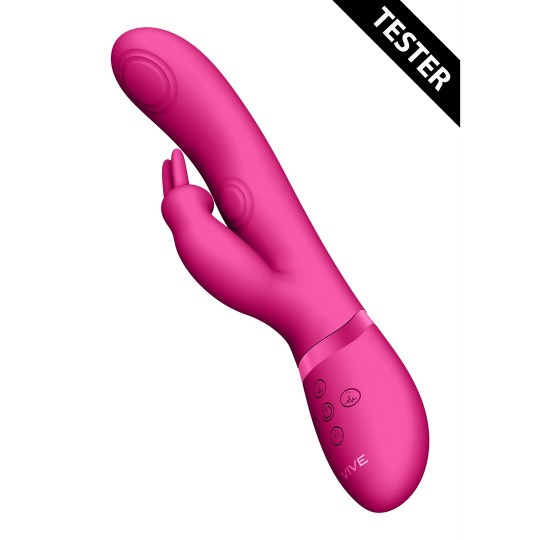 MAY - DUAL PULSE-WAVE  VIBRATING C-SPOT  G-SPOT RABBIT - PINK - TESTER